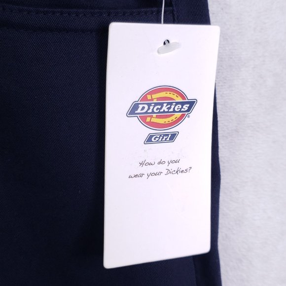 Dickies Girl Junior Navy Blue 5 Pocket Classic Skinny Low Rise Pants HH164 0-9 - Picture 4 of 10